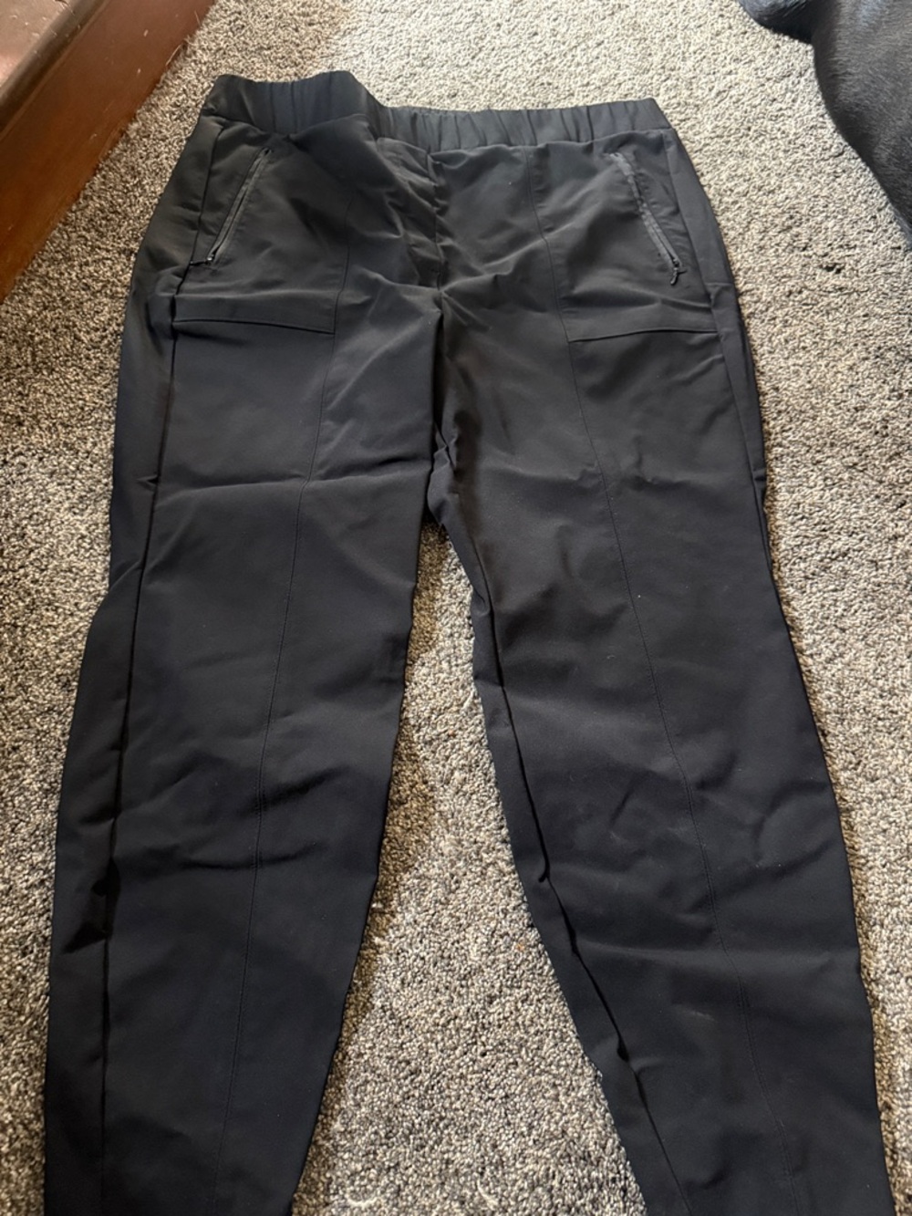Lane Bryant Black Skinny Pants with Zip Pockets